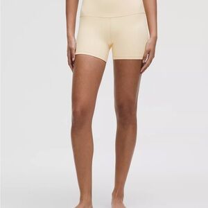 Lululemon Athletica Cream Bike Shorts